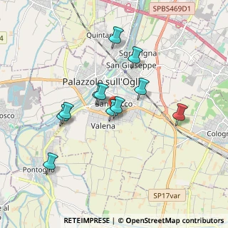 Mappa Via Danubio, 25036 Palazzolo sull'Oglio BS, Italia (1.55455)