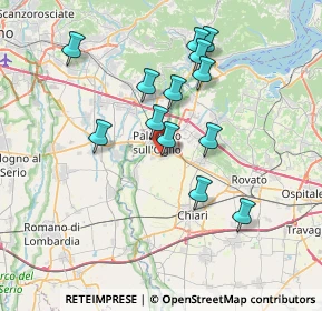 Mappa Via Danubio, 25036 Palazzolo sull'Oglio BS, Italia (6.61308)