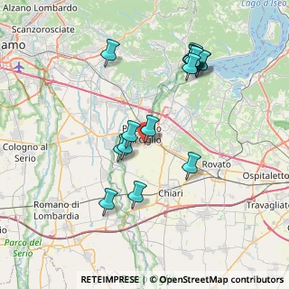 Mappa Via Danubio, 25036 Palazzolo sull'Oglio BS, Italia (7.76471)