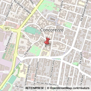 Mappa Via Giuseppe Verdi, 11, 20863 Concorezzo, Monza e Brianza (Lombardia)