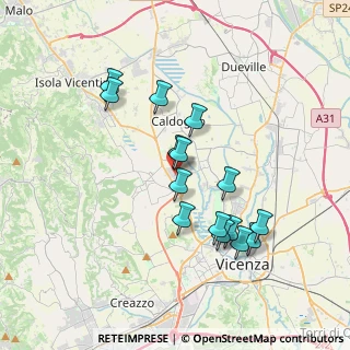Mappa Via Enrico Fermi, 36030 Motta VI, Italia (3.35467)