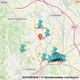 Mappa Via Enrico Fermi, 36030 Motta VI, Italia (5.00333)
