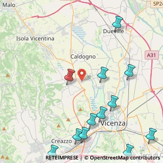 Mappa Via Enrico Fermi, 36030 Motta VI, Italia (5.8425)