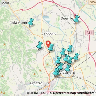 Mappa Via Enrico Fermi, 36030 Motta VI, Italia (4.27429)