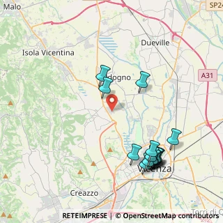 Mappa Via Enrico Fermi, 36030 Motta VI, Italia (4.60467)