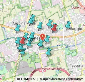 Mappa Via Eugenio Montale, 20834 Nova Milanese MB, Italia (0.8245)