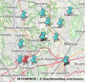 Mappa Via Eugenio Montale, 20834 Nova Milanese MB, Italia (4.26867)