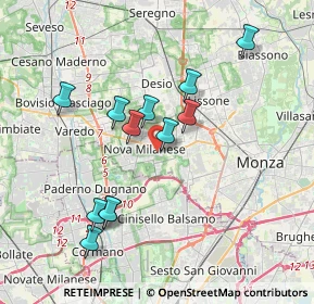 Mappa Via Eugenio Montale, 20834 Nova Milanese MB, Italia (3.5)