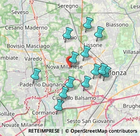 Mappa Via Eugenio Montale, 20834 Nova Milanese MB, Italia (3.27462)