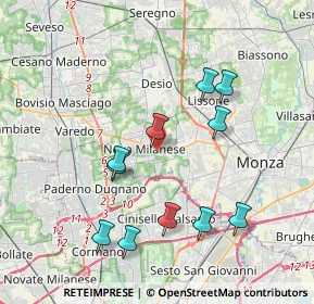 Mappa Via Eugenio Montale, 20834 Nova Milanese MB, Italia (3.78636)