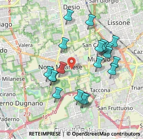 Mappa Via Eugenio Montale, 20834 Nova Milanese MB, Italia (1.808)