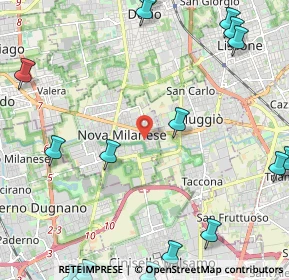Mappa Via Eugenio Montale, 20834 Nova Milanese MB, Italia (3.34471)