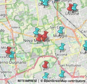 Mappa Via Eugenio Montale, 20834 Nova Milanese MB, Italia (2.819)
