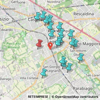 Mappa Via Gaetano Donizetti, 20025 Legnano MI, Italia (1.7585)
