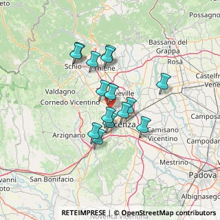 Mappa Via A. Meucci, 36030 Motta VI, Italia (10.71467)