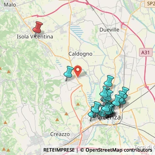 Mappa Via A. Meucci, 36030 Motta VI, Italia (4.937)