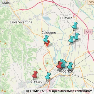Mappa Via A. Meucci, 36030 Motta VI, Italia (4.95417)