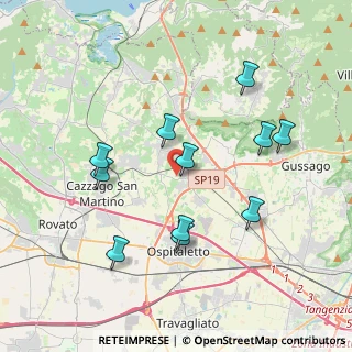 Mappa Via della Corona, 25050 Paderno Franciacorta BS, Italia (3.74545)