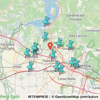 Mappa Via della Corona, 25050 Paderno Franciacorta BS, Italia (7.03357)