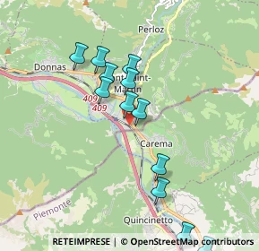 Mappa Via S. Giorgio Dora, 11026 Pont-Saint-Martin AO, Italia (2.07154)