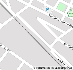Mappa Via m f sciacca, 87067 Corigliano Calabro CS, Italia (0.05)