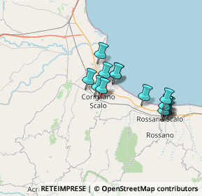 Mappa Via San Giovanni Evangelista, 87064 Corigliano Calabro CS, Italia (6.77267)