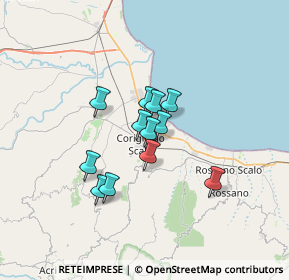 Mappa Via San Giovanni Evangelista, 87064 Corigliano Calabro CS, Italia (4.92083)