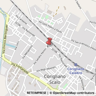 Mappa Via Nazionale, 263, 87064 Corigliano Calabro, Cosenza (Calabria)