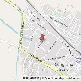 Mappa Via metaponto 25, 87064 Corigliano Calabro, Cosenza (Calabria)
