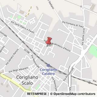 Mappa Via dalla Chiesa Carlo Alberto, 3/5, 87064 Corigliano Calabro, Cosenza (Calabria)