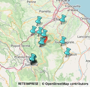 Mappa S.Provinciale 22 imbocco sentiero Eremo San Bartolomeo, 65020 Roccamorice PE, Italia (13.46667)