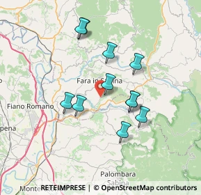 Mappa Via Piave, 02032 Fara in Sabina RI, Italia (6.47)