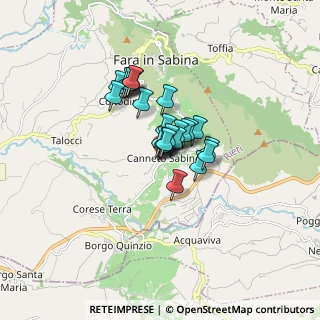 Mappa Via Piave, 02032 Fara in Sabina RI, Italia (1.05417)