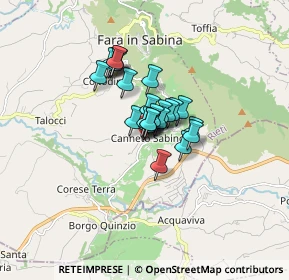 Mappa Via Piave, 02032 Fara in Sabina RI, Italia (0.98333)