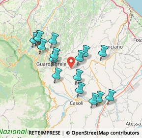 Mappa Via Sciusciardo, 66016 Guardiagrele CH, Italia (7.06813)