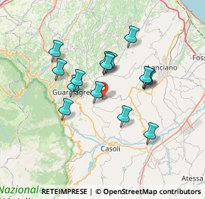 Mappa Via Sciusciardo, 66016 Guardiagrele CH, Italia (6.23667)