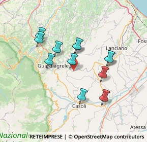 Mappa Via Sciusciardo, 66016 Guardiagrele CH, Italia (6.55917)