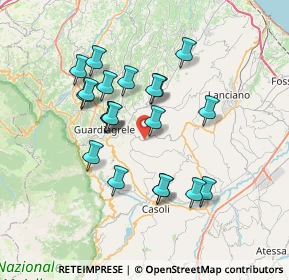 Mappa Via Sciusciardo, 66016 Guardiagrele CH, Italia (6.7055)