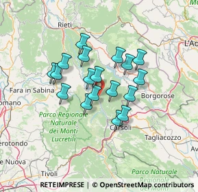 Mappa Via Costa Aspo, 02020 Paganico Sabino RI, Italia (10.77)