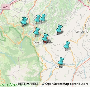 Mappa Contrada S, 66016 Guardiagrele CH, Italia (6.255)