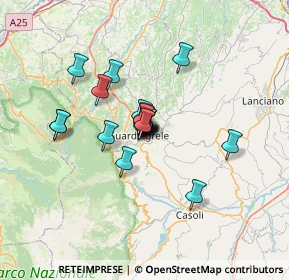Mappa Contrada S, 66016 Guardiagrele CH, Italia (4.4505)