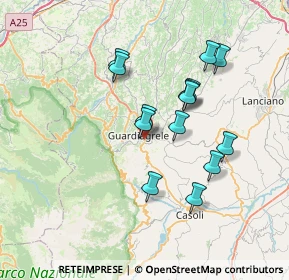Mappa Contrada S, 66016 Guardiagrele CH, Italia (6.55643)