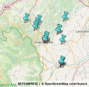 Mappa Via Cavalieri, 66016 Guardiagrele CH, Italia (6.49214)