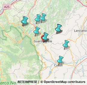 Mappa Via Cavalieri, 66016 Guardiagrele CH, Italia (6.2175)