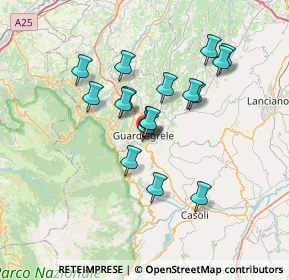Mappa Via Sant Angelo, 66016 Guardiagrele CH, Italia (6.08471)