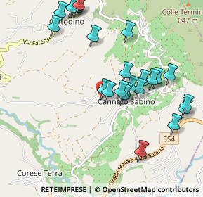 Mappa Via San Giovanni Piani, 02032 Fara in Sabina RI, Italia (1.0875)