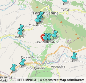 Mappa Via San Giovanni Piani, 02032 Fara in Sabina RI (2.2175)