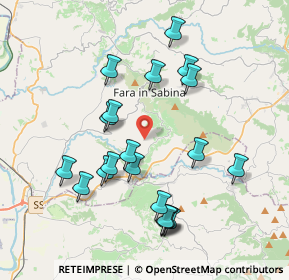 Mappa Via San Giovanni Piani, 02032 Fara in Sabina RI (4.084)