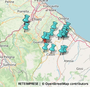 Mappa Via Pagnotti, 66016 Guardiagrele CH, Italia (11.97167)