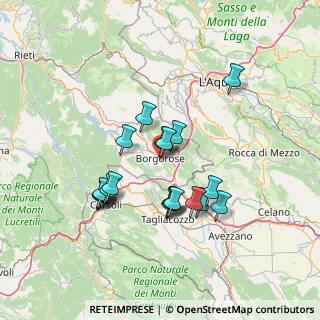 Mappa Via delle Ville, 02021 Borgorose RI, Italia (13.2155)